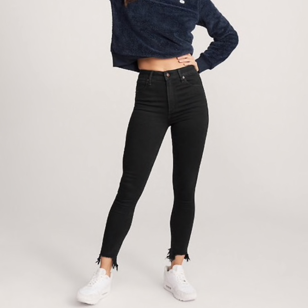 Black High Rise A&F jeans NWOT